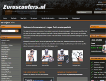 Tablet Screenshot of euroscooters.nl